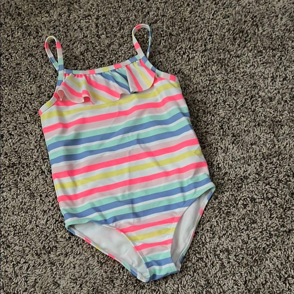Carter's Colorful Striped Kids Swim One Piece